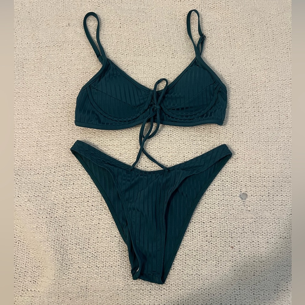 Turquoise bikini set